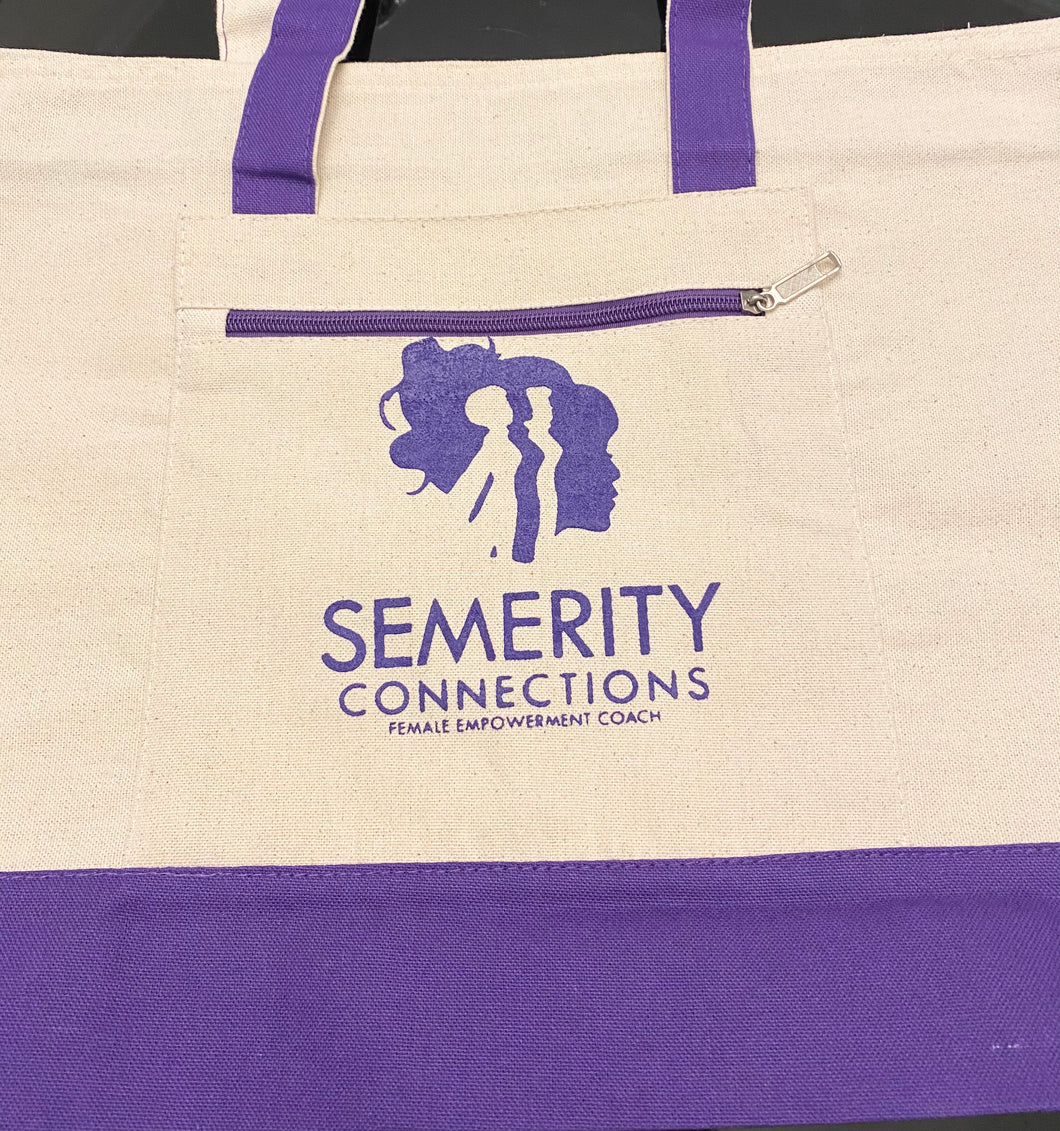 Purple Semerity Tote