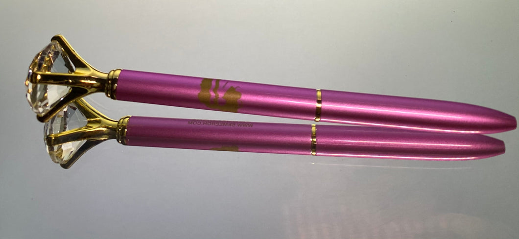 Purple Diamond Top Ink Pen